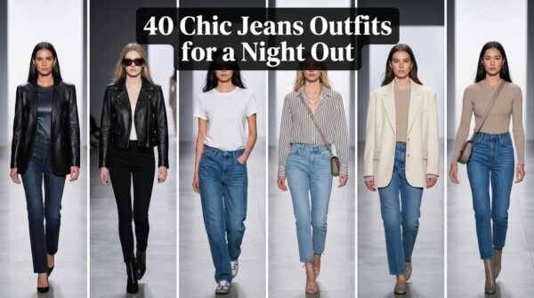 40 Chic Jeans Outfits for a Night Out