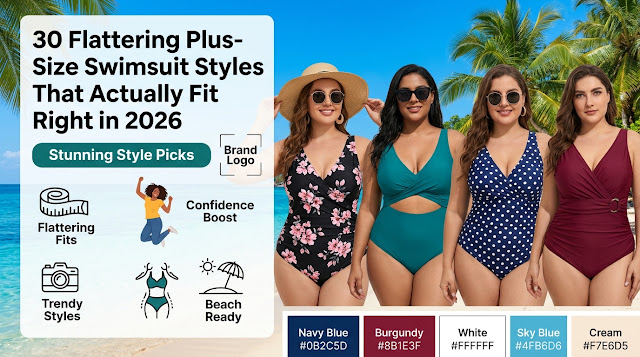 30 Flattering Plus-Size Swimsuit Styles That Actually Fit Right in 2026