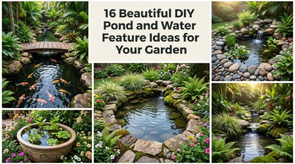 16 Beautiful DIY Pond and Water Feature Ideas for Your Garden